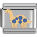 Blue & Gold Dinosaur Charm