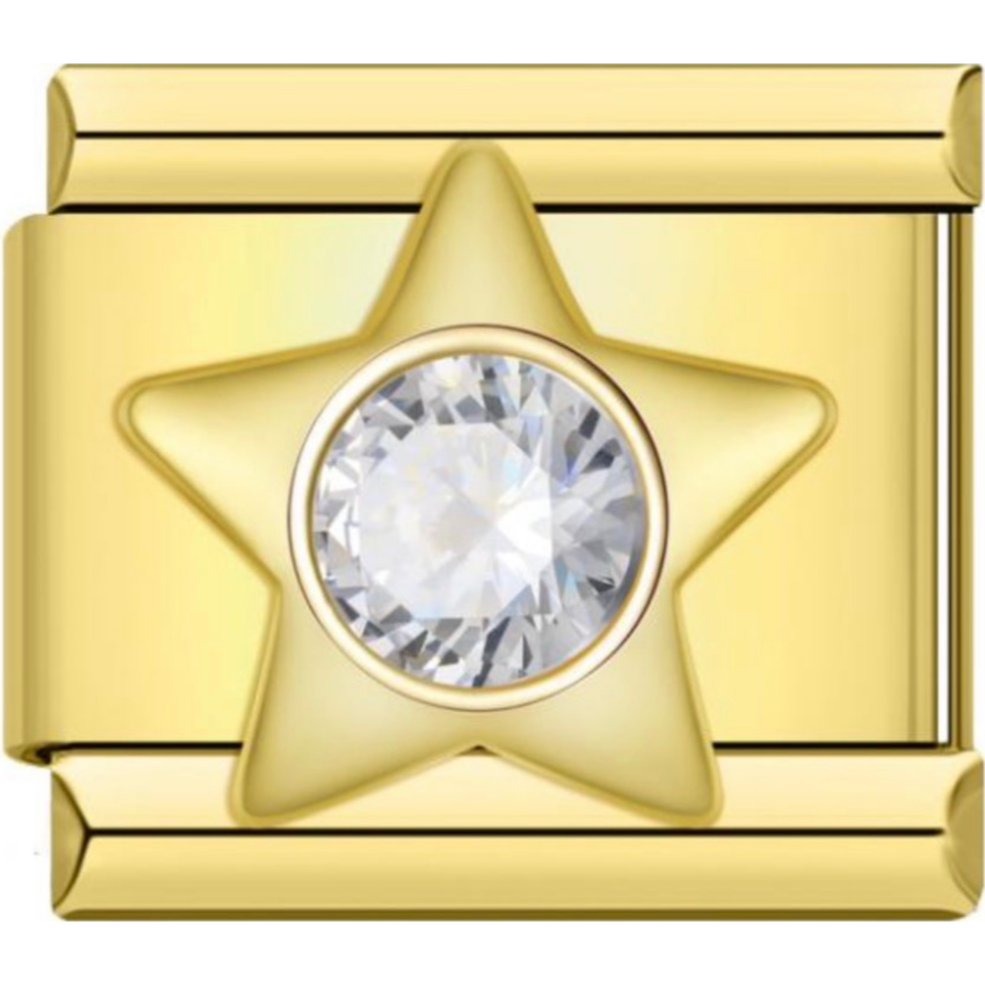 Gold & CZ Shape Charms