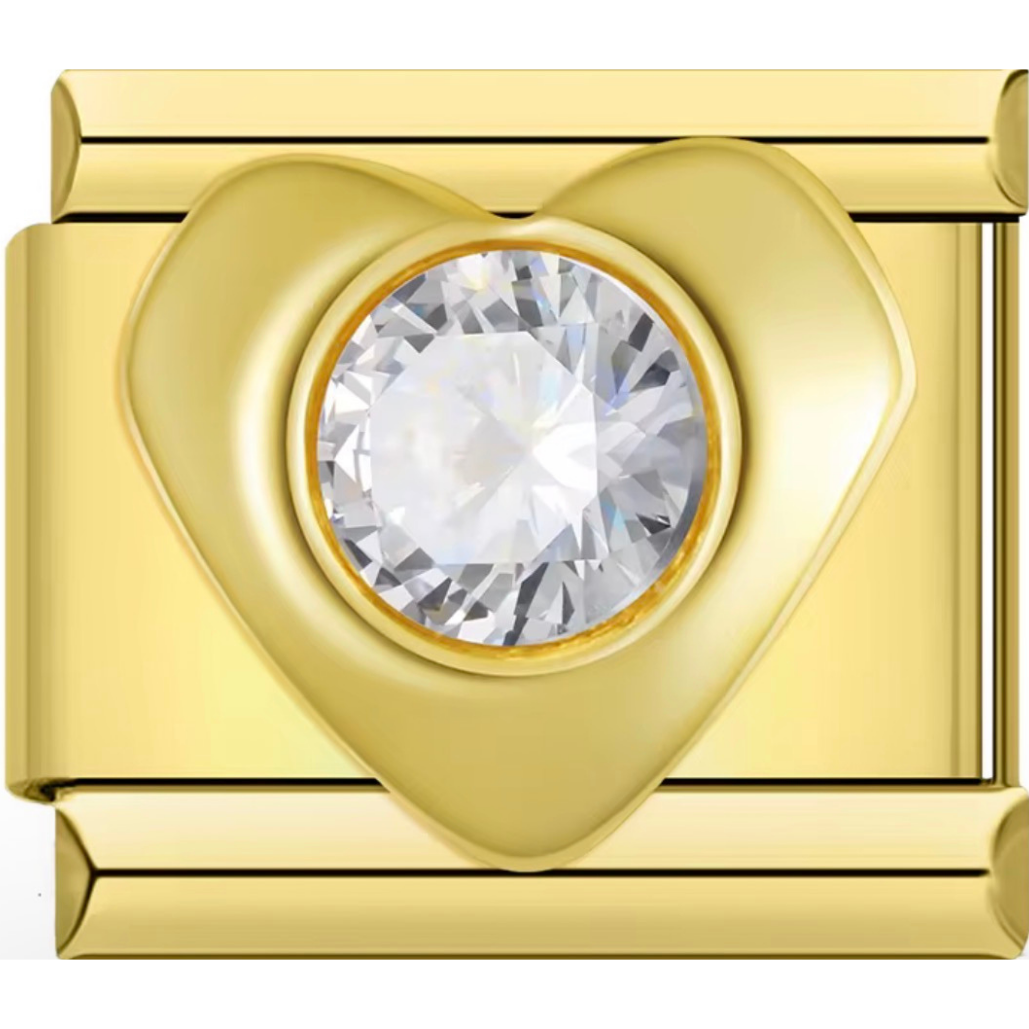 Gold & CZ Shape Charms