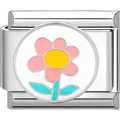Pretty Pink Flower Charm