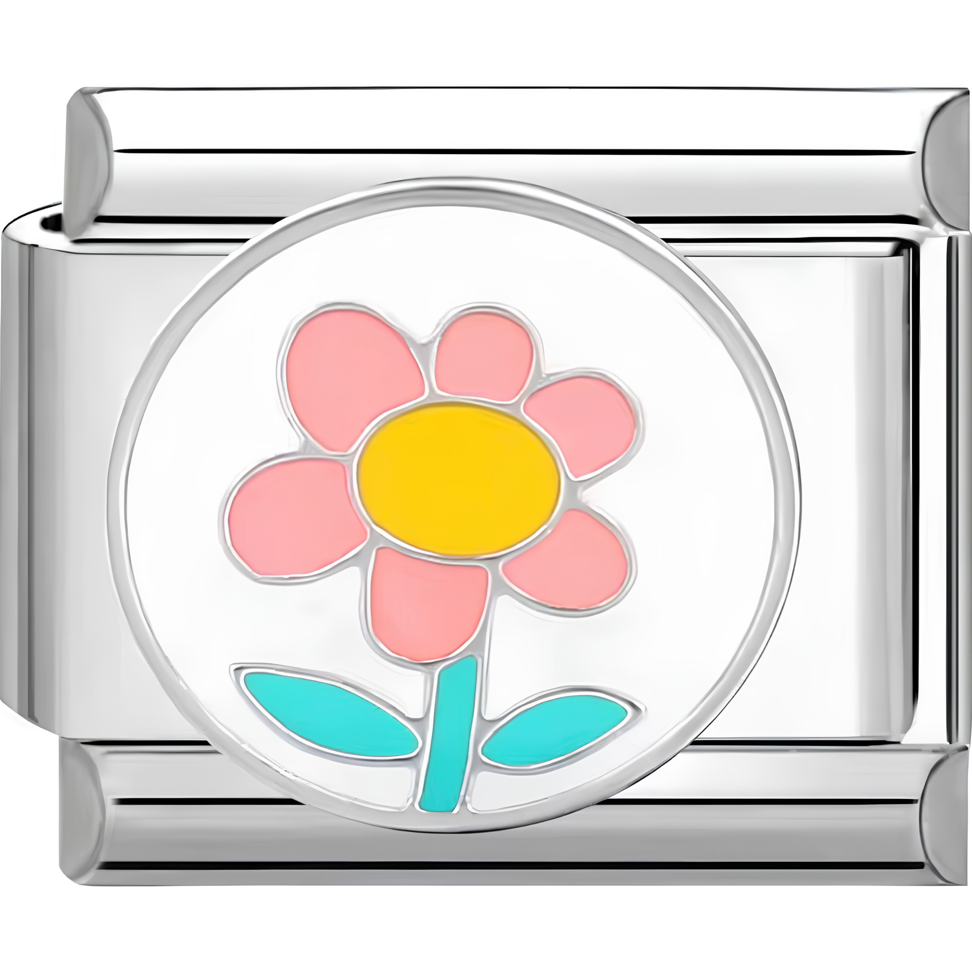 Pretty Pink Flower Charm