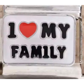"I Love My Family" Charm