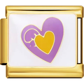 Purple Heart Locket Charm