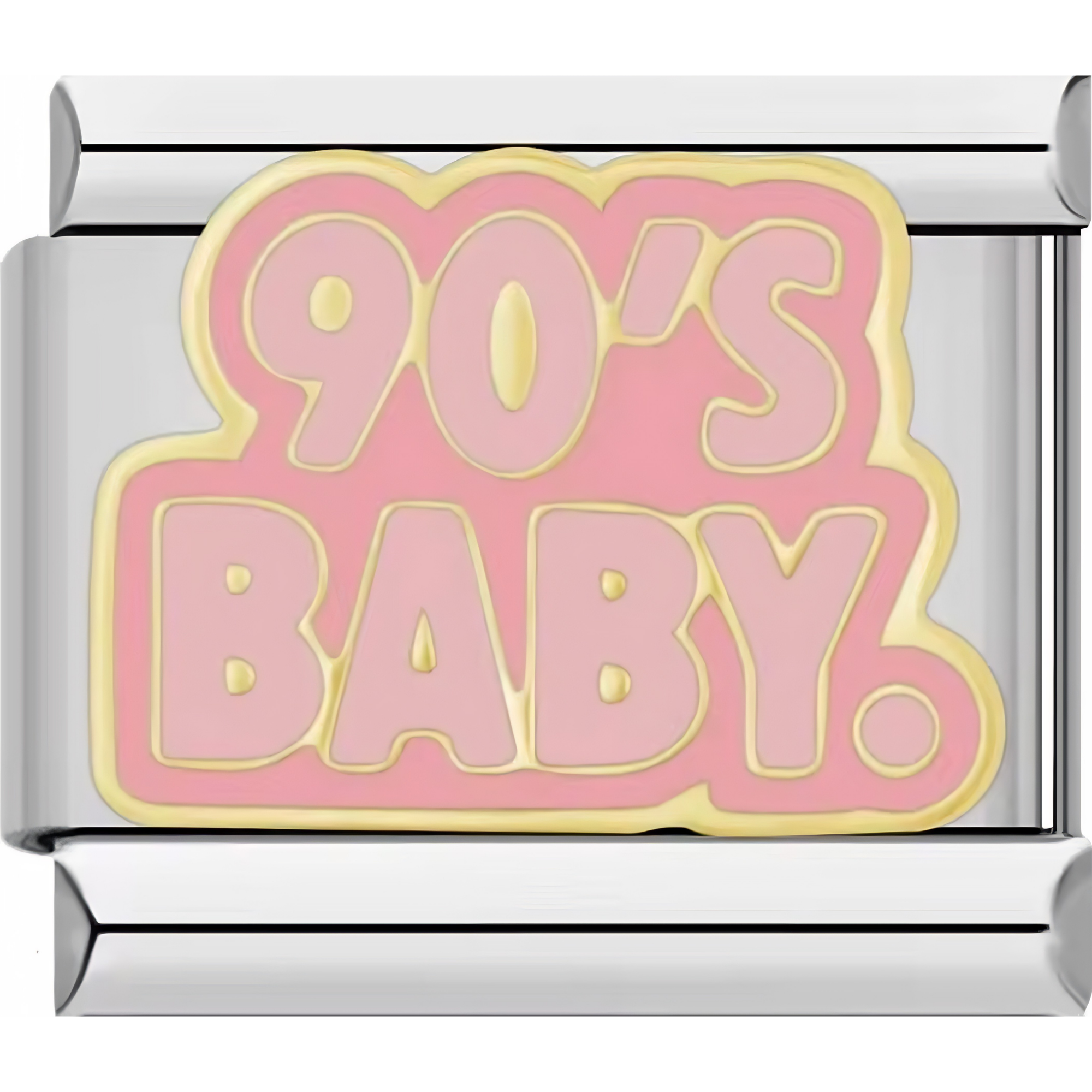 Pink "90's Baby" Charm