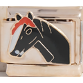 Black Horse Head Charm
