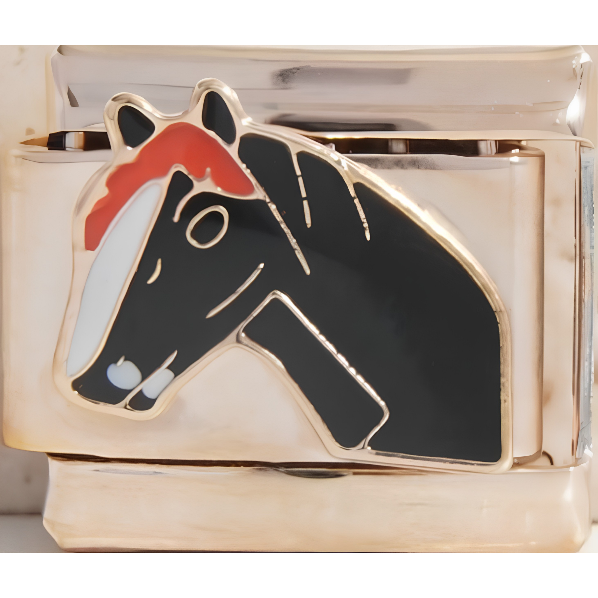 Black Horse Head Charm