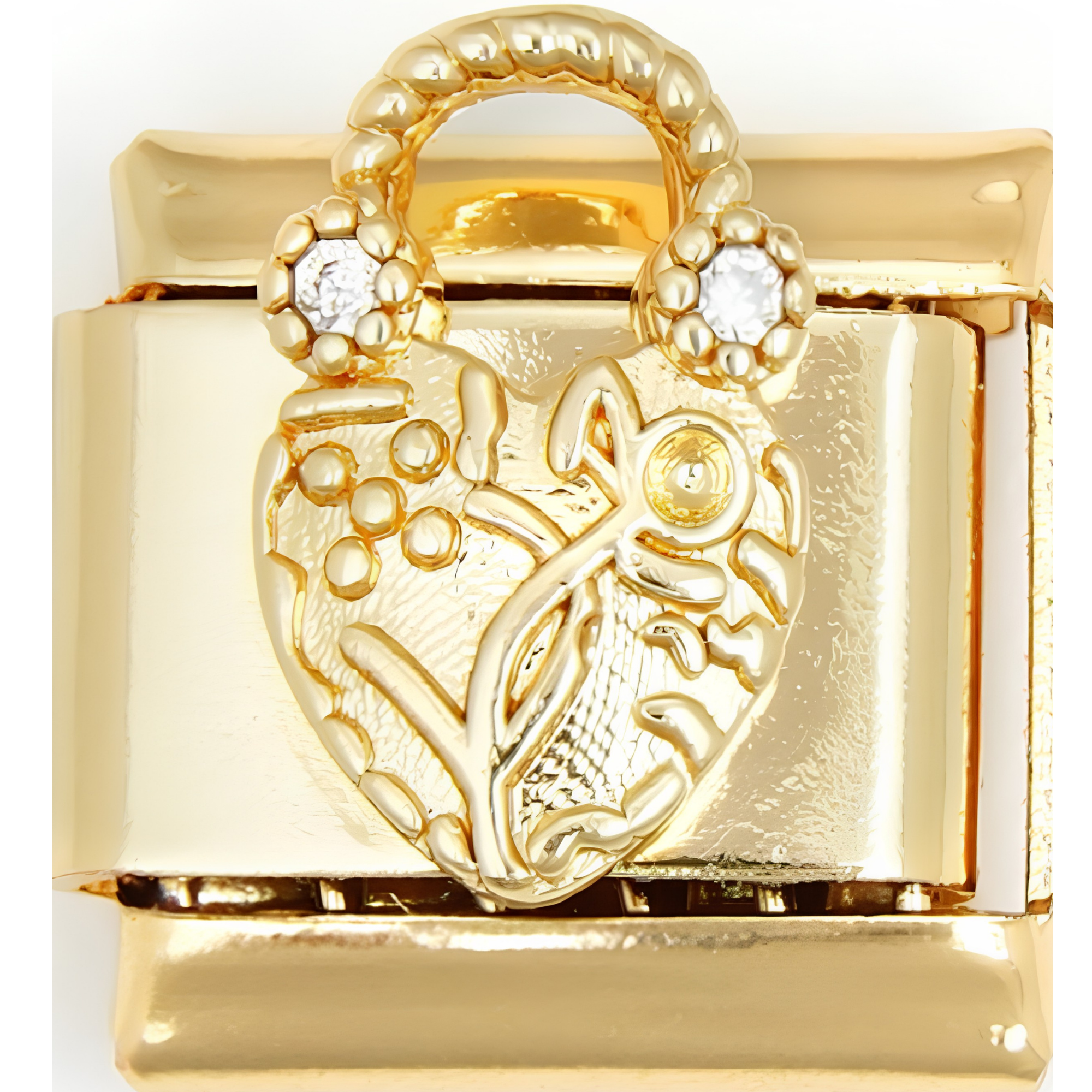 Heart Padlock Charms