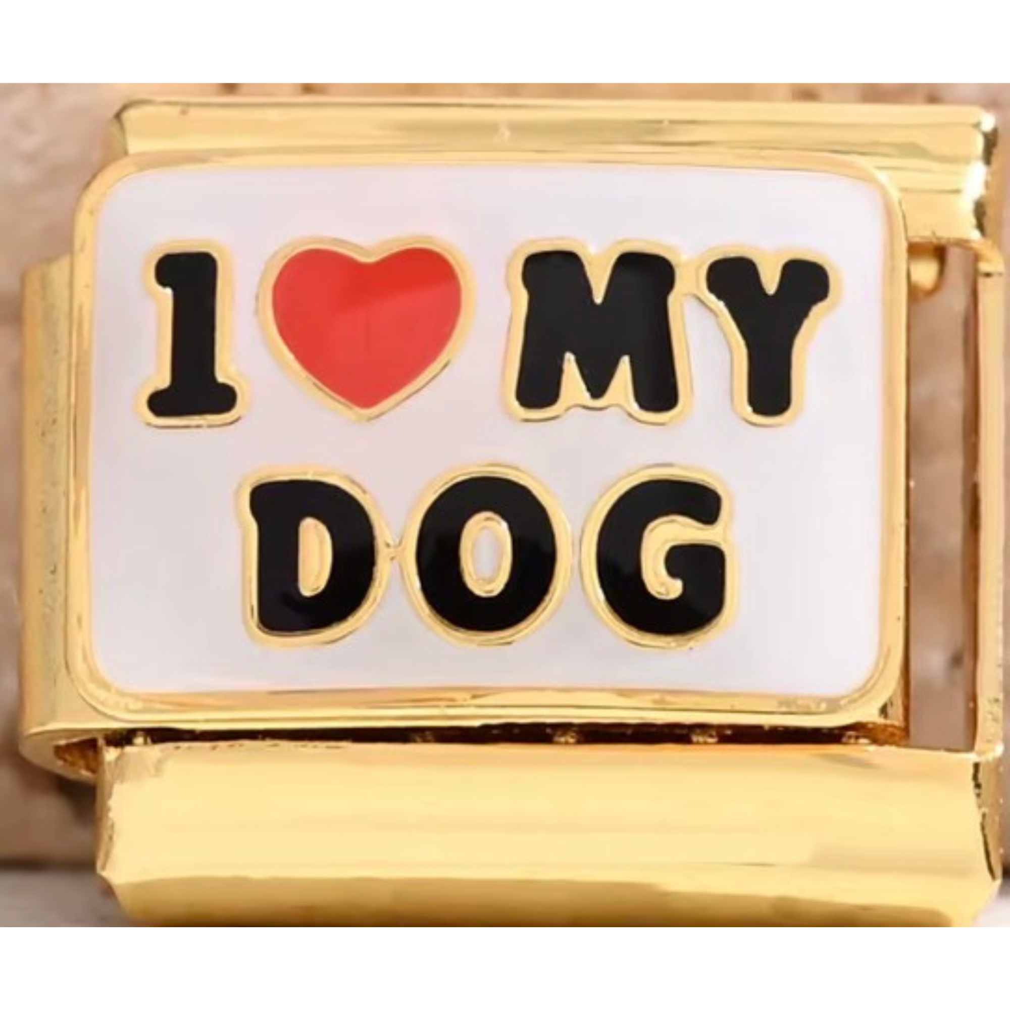 "I Love My Dog" Charm
