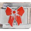 Red Ribbon Bow Italian Charm