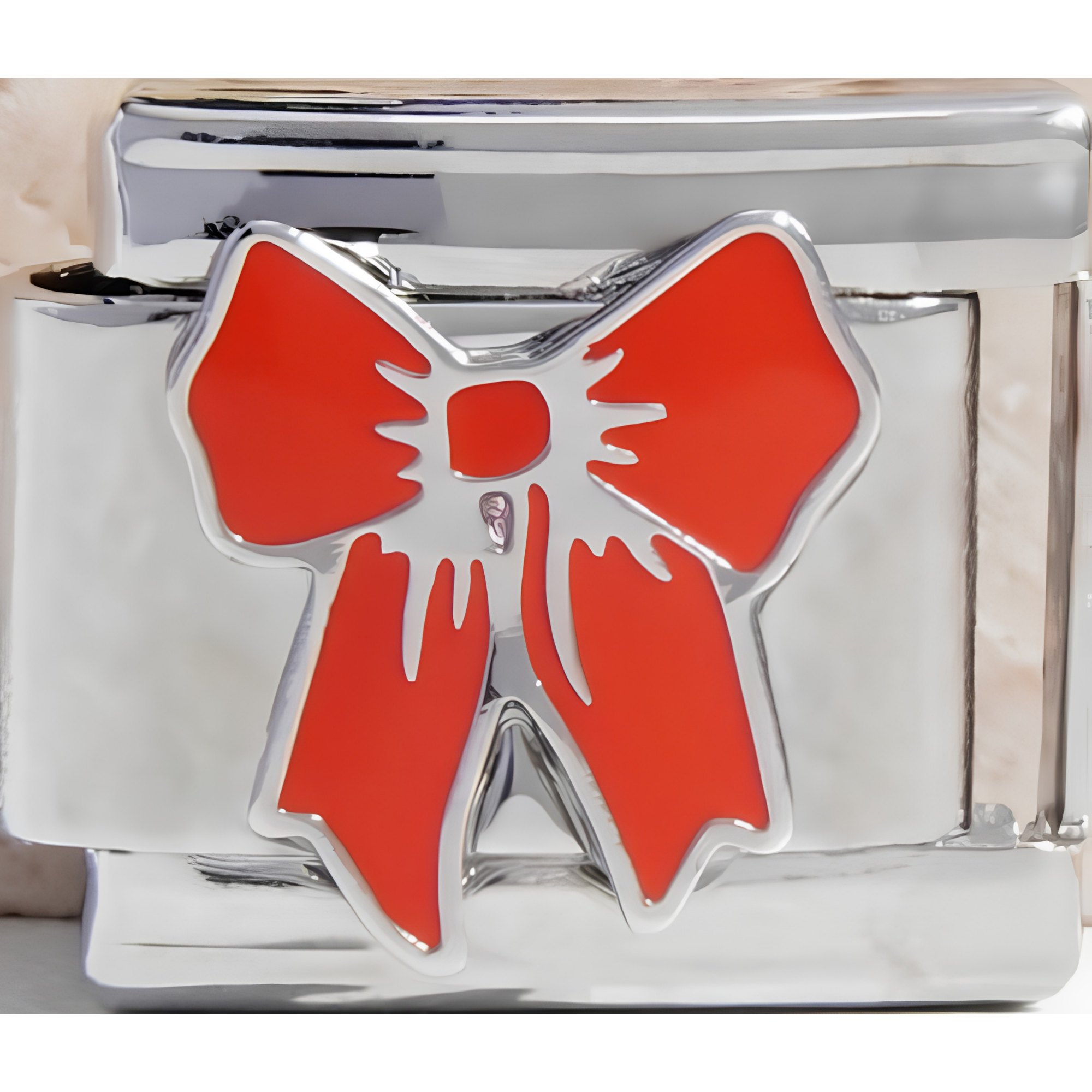 Red Ribbon Bow Italian Charm