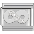 Elegant Infinity Gem Charm