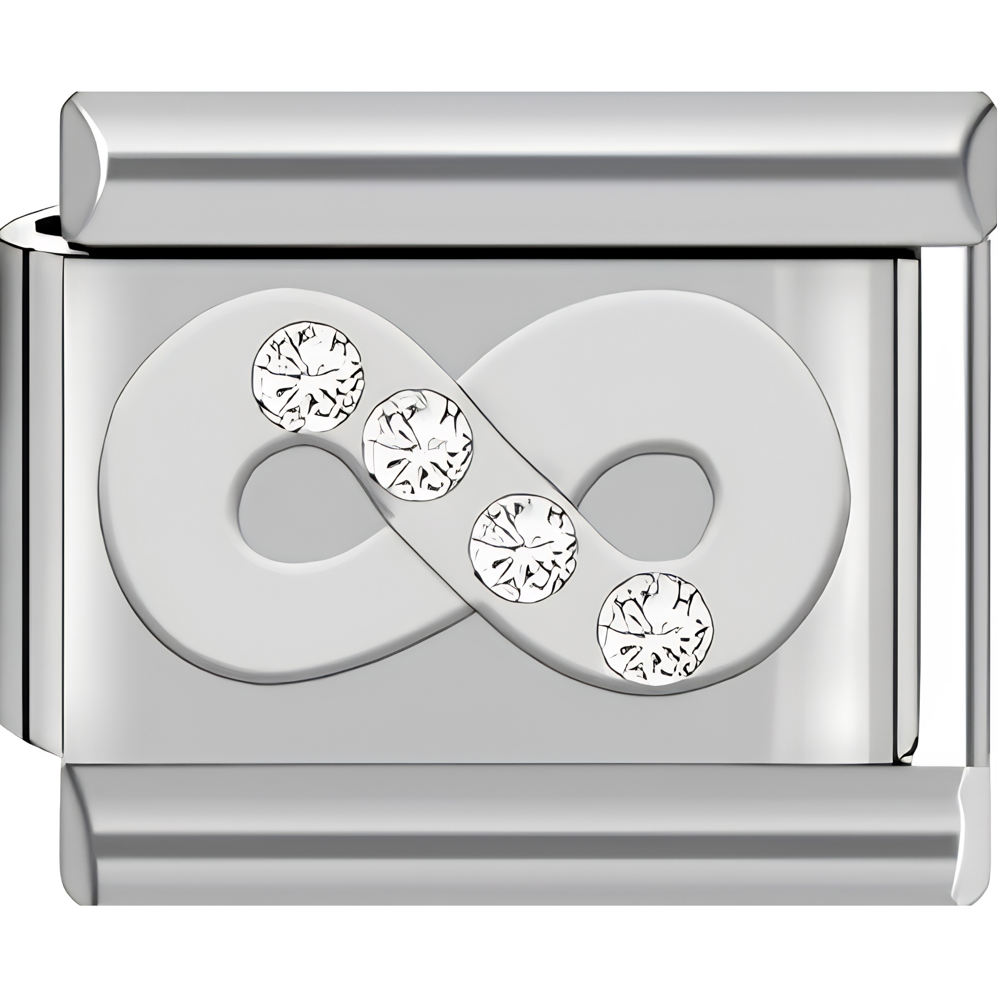 Elegant Infinity Gem Charm