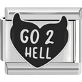 "Go 2 Hell" Charm