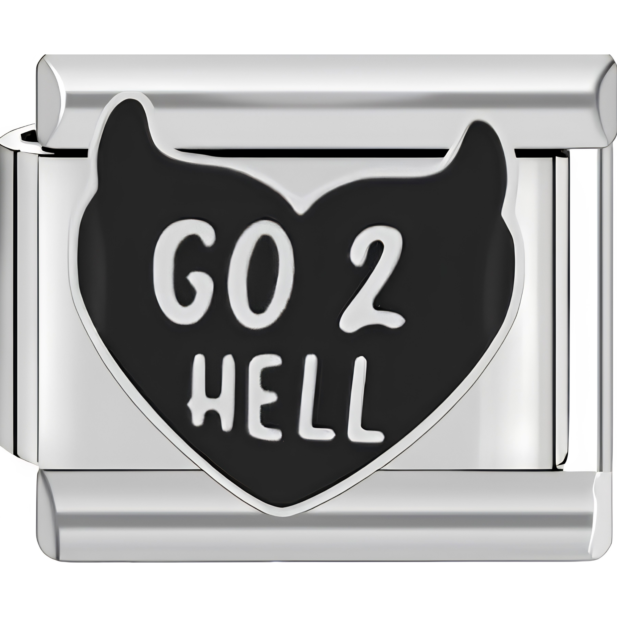 "Go 2 Hell" Charm