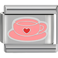 Pink Teacup Charm
