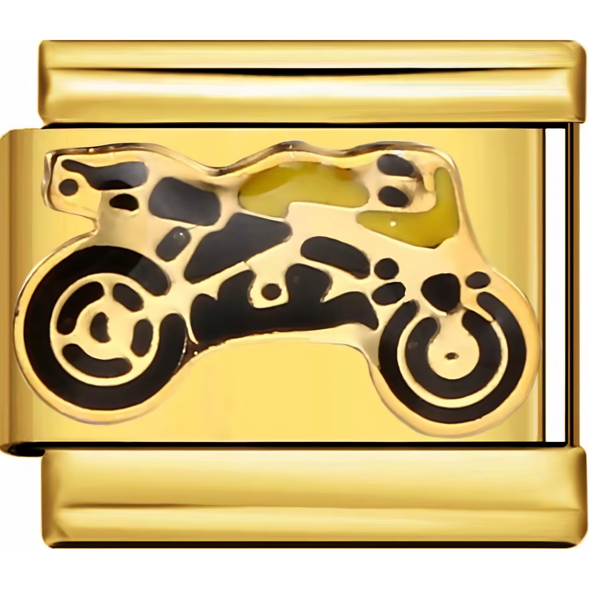 Black & Gold Motorcycle Charm