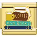 "Coffee and Books" Charm