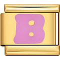 Pink Letter Charms