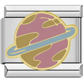 Light Pink Saturn Charm