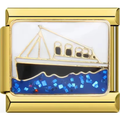 Ship on the Ocean Charm
