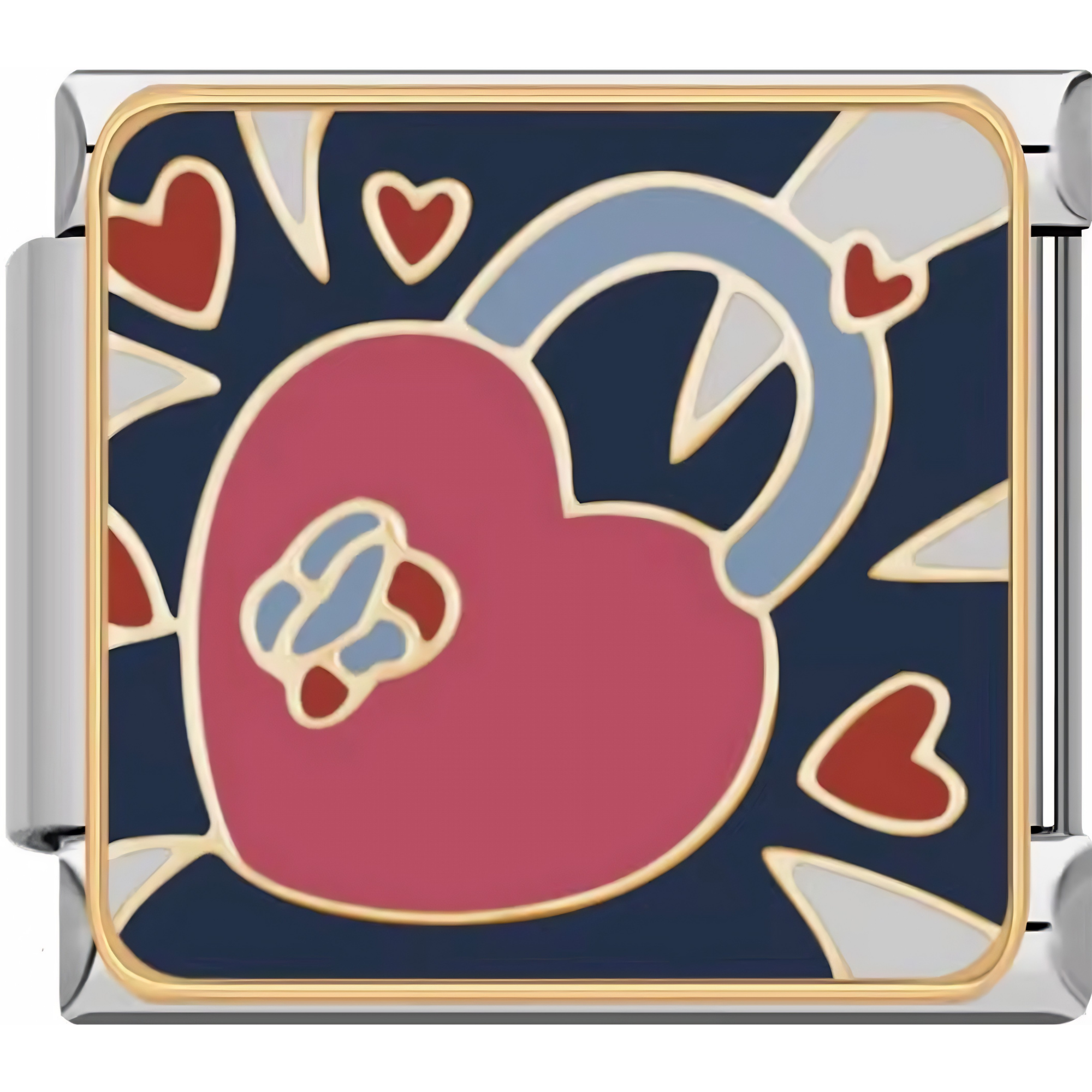 Heart Lock & Key Charm