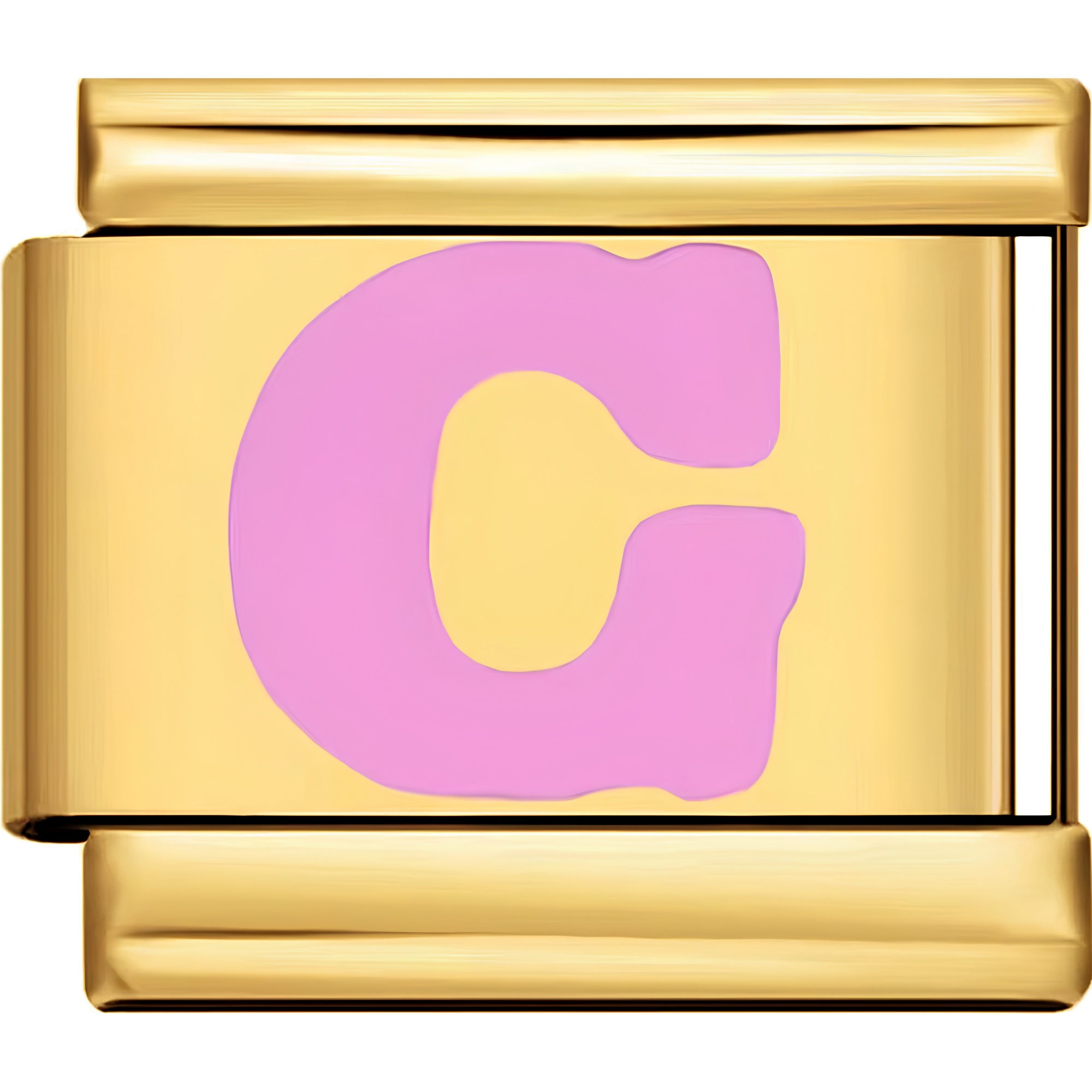 Pink Letter Charms