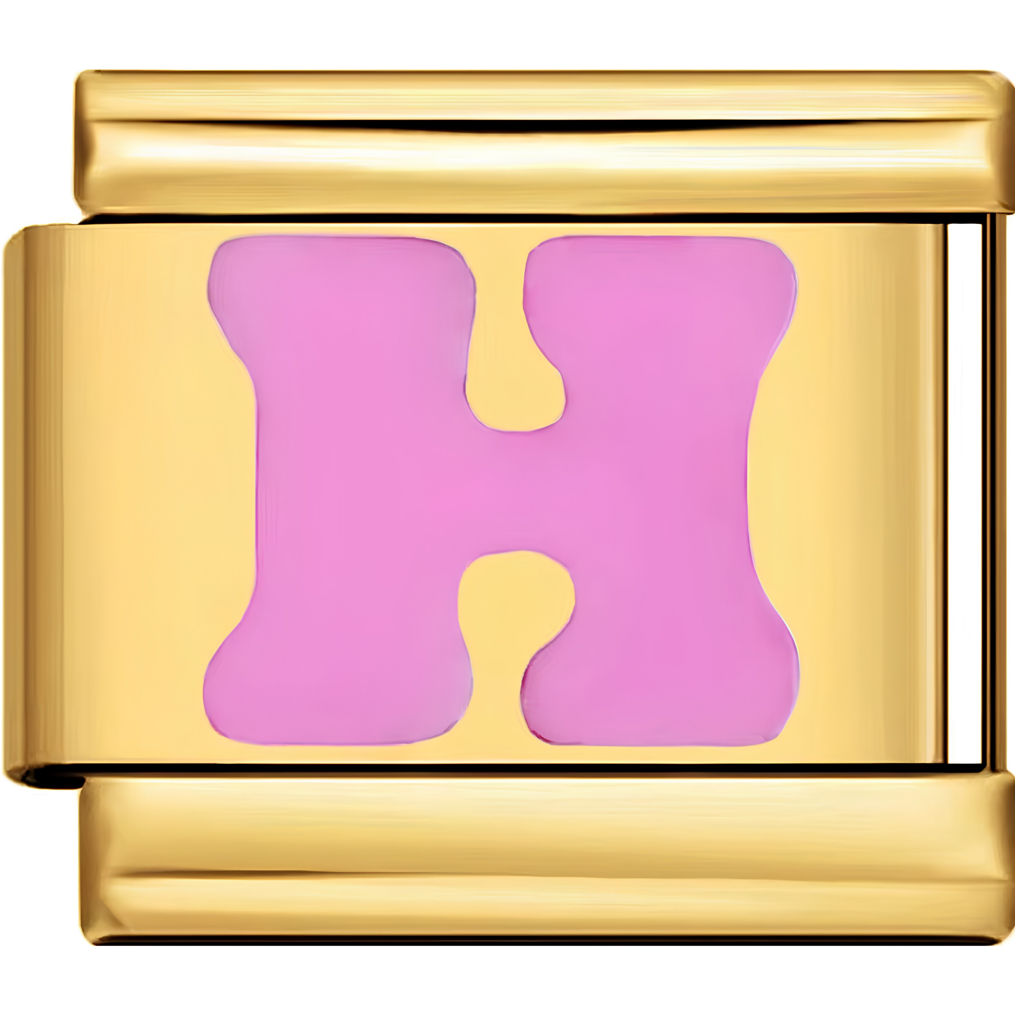 Pink Letter Charms