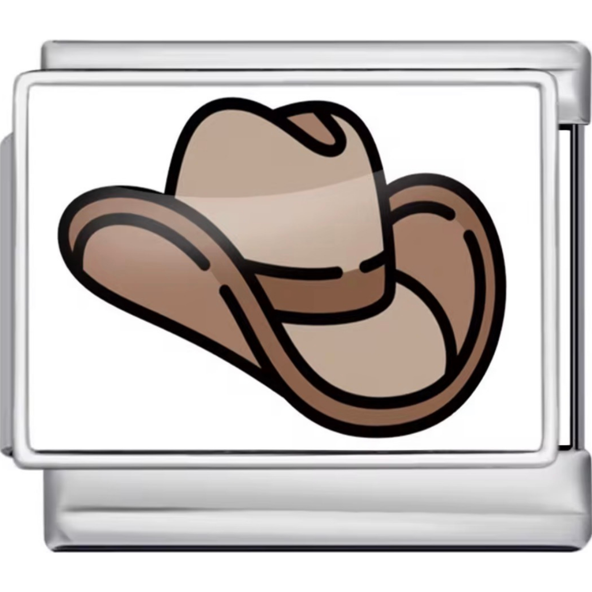 Brown Cowboy Hat Charm