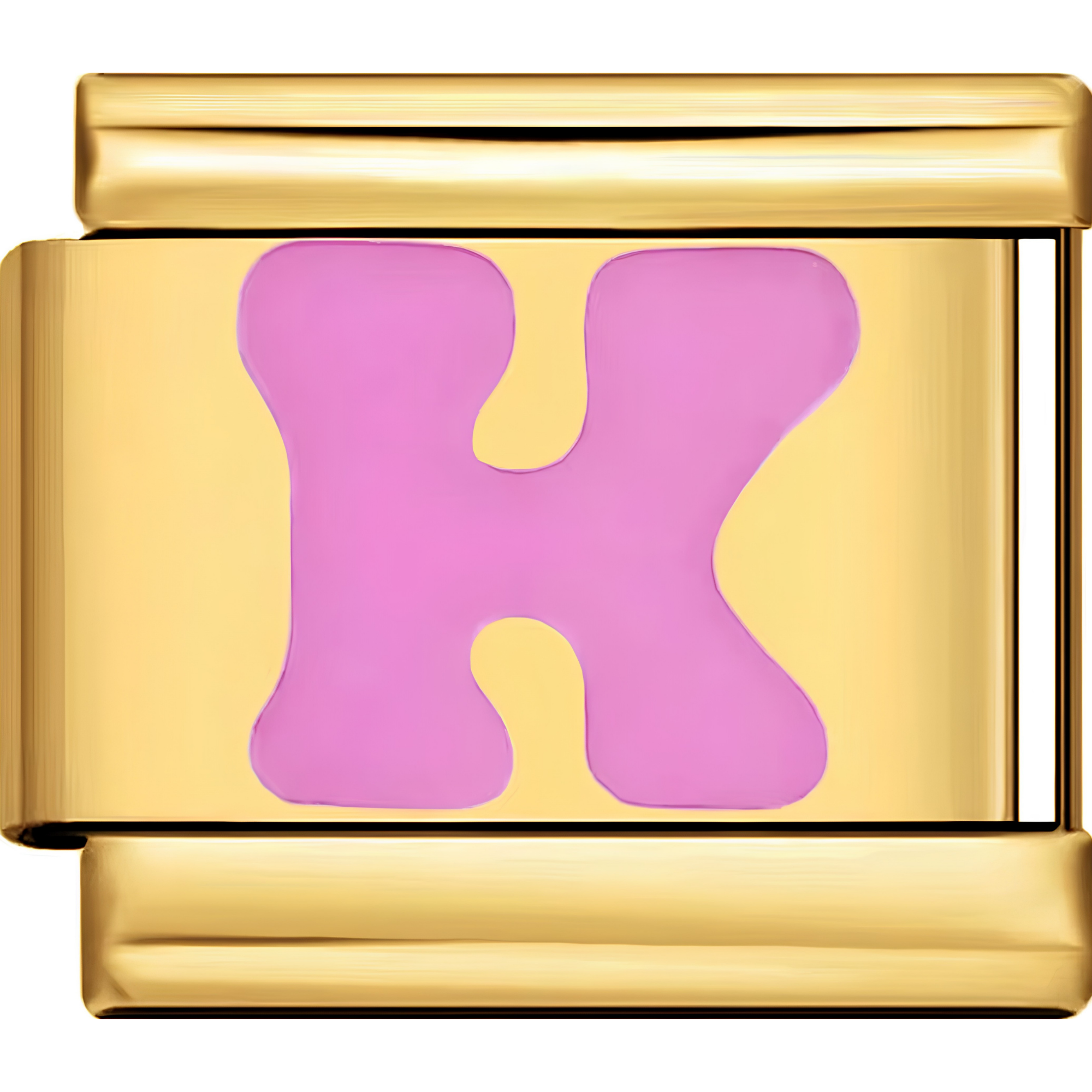 Pink Letter Charms