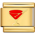 Red Cocktail Charm