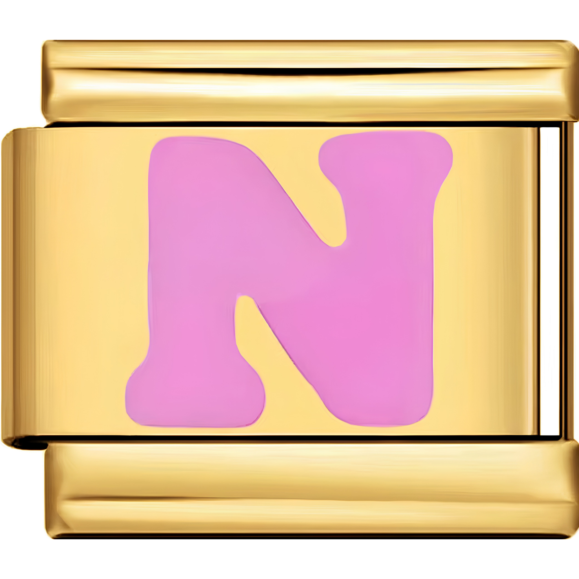 Pink Letter Charms