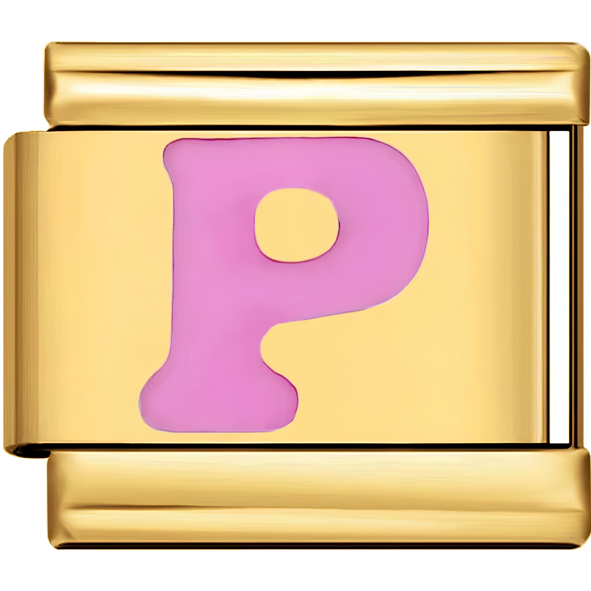 Pink Letter Charms