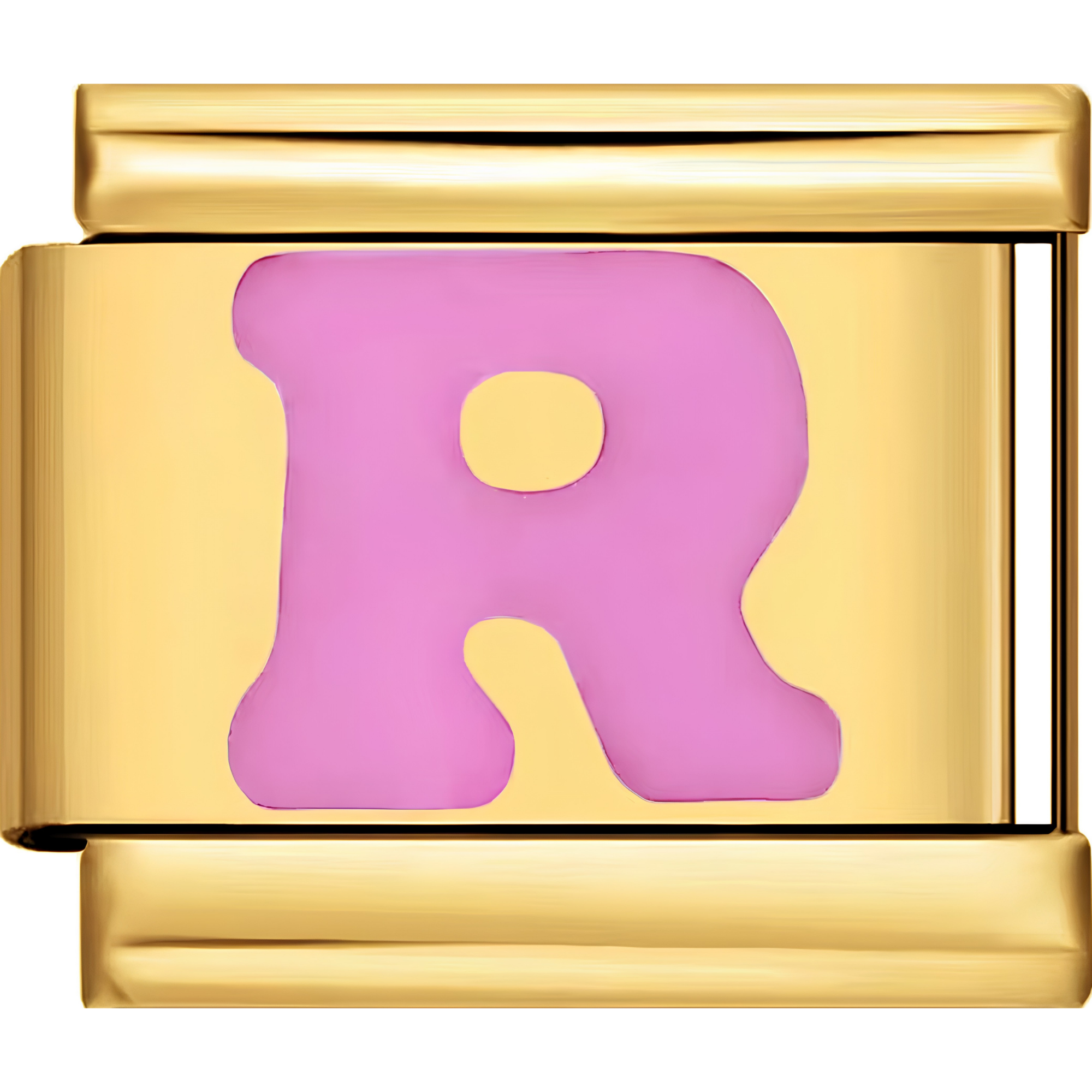Pink Letter Charms