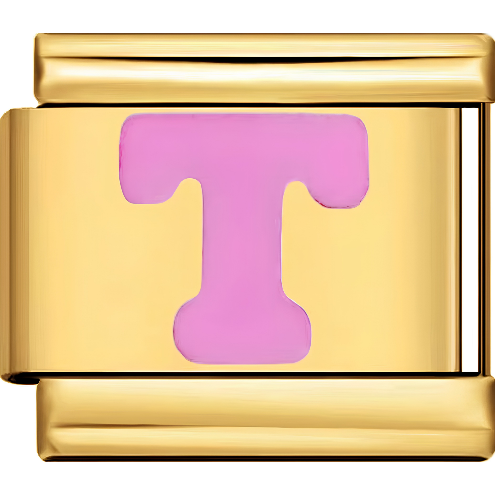 Pink Letter Charms
