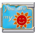 Blue "You Are My Sunshine" Charm