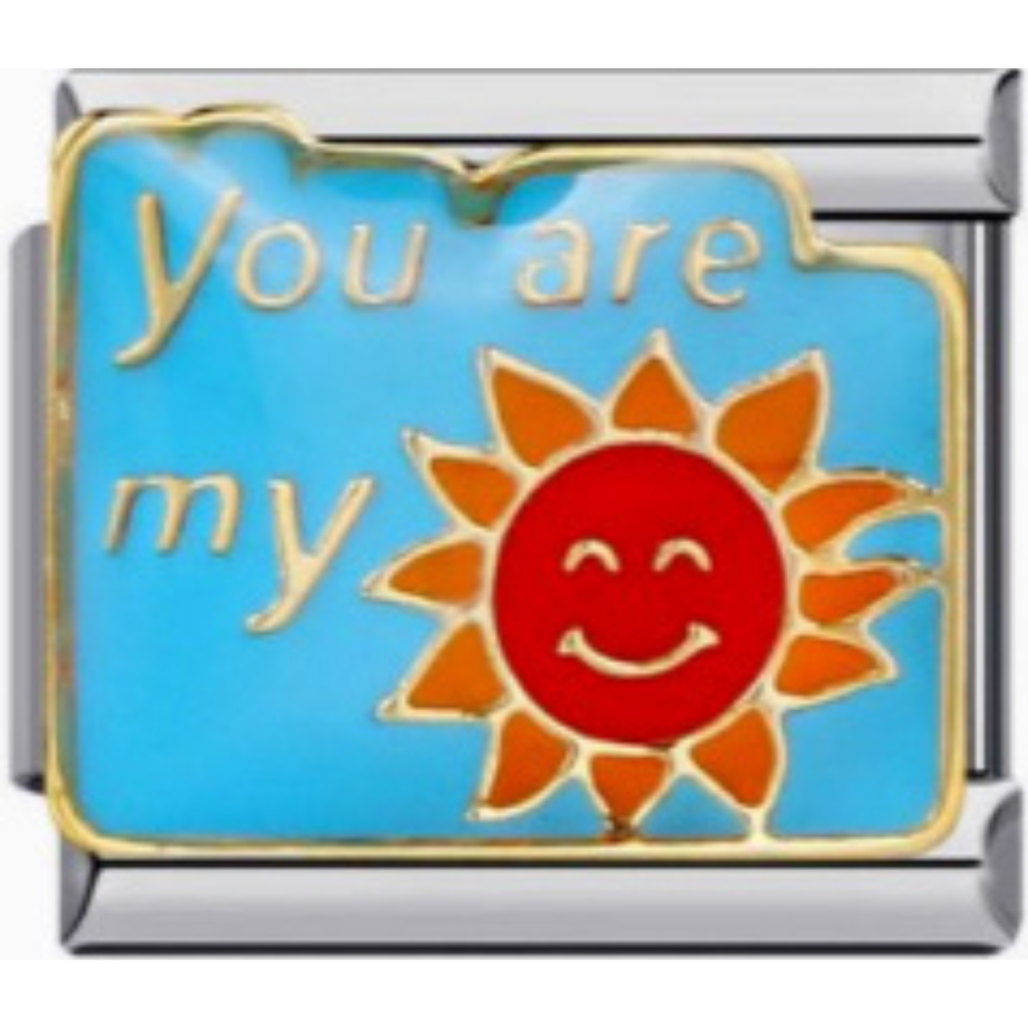 Blue "You Are My Sunshine" Charm