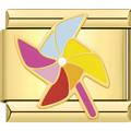 Colorful Pinwheel Charm