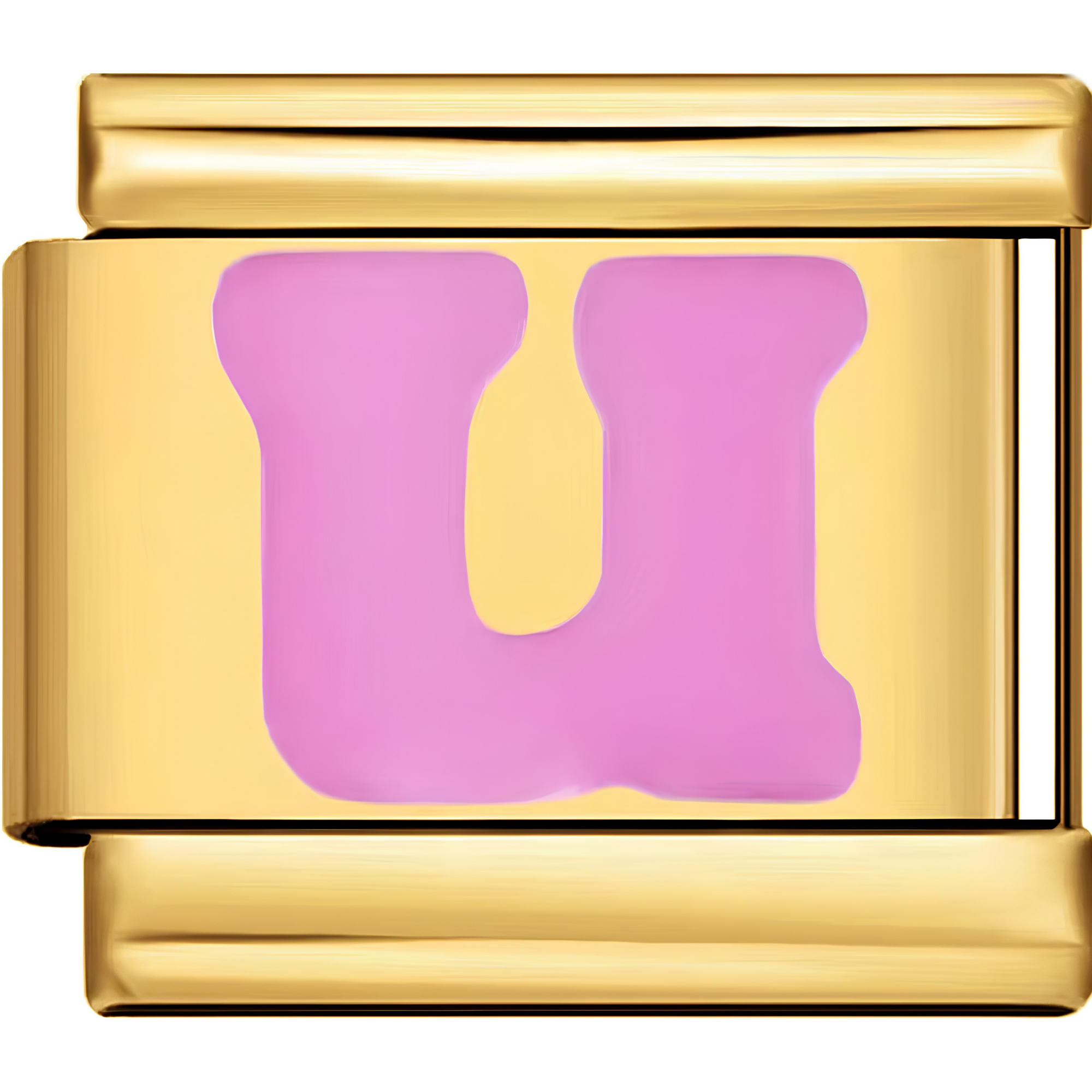 Pink Letter Charms