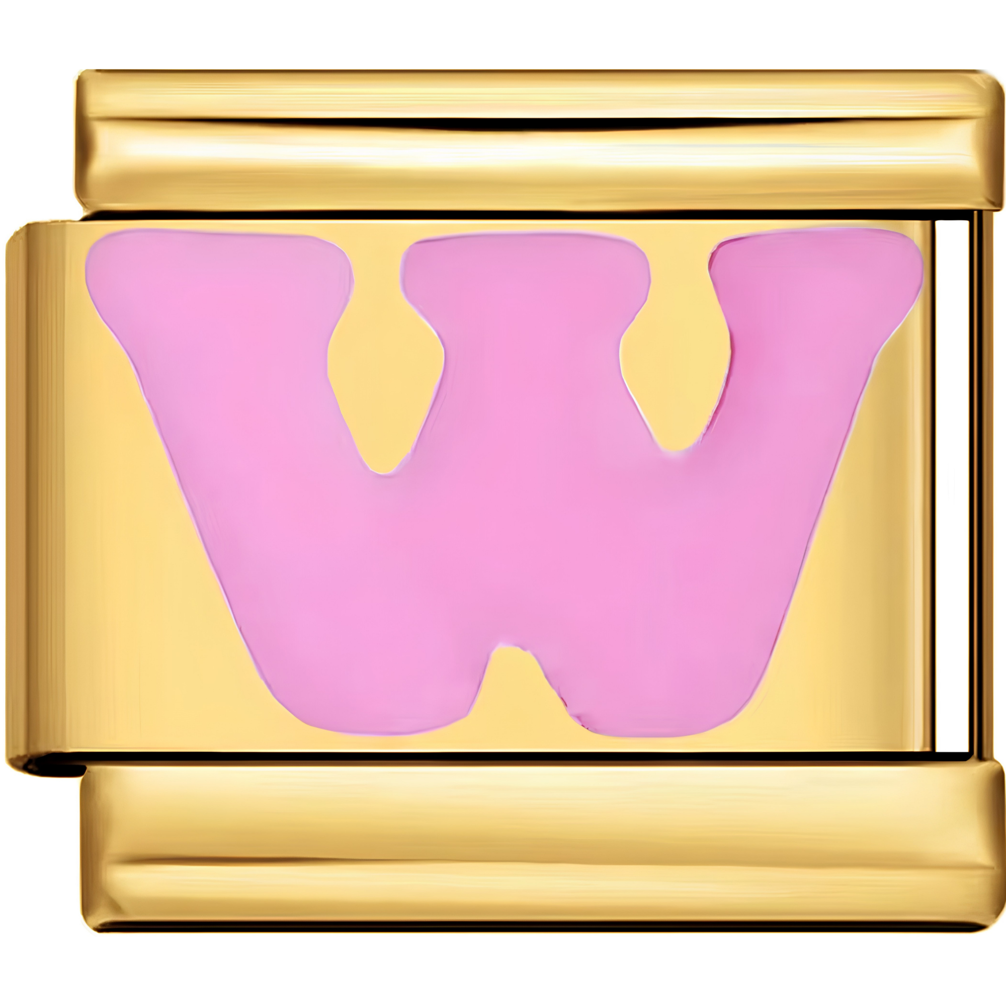 Pink Letter Charms