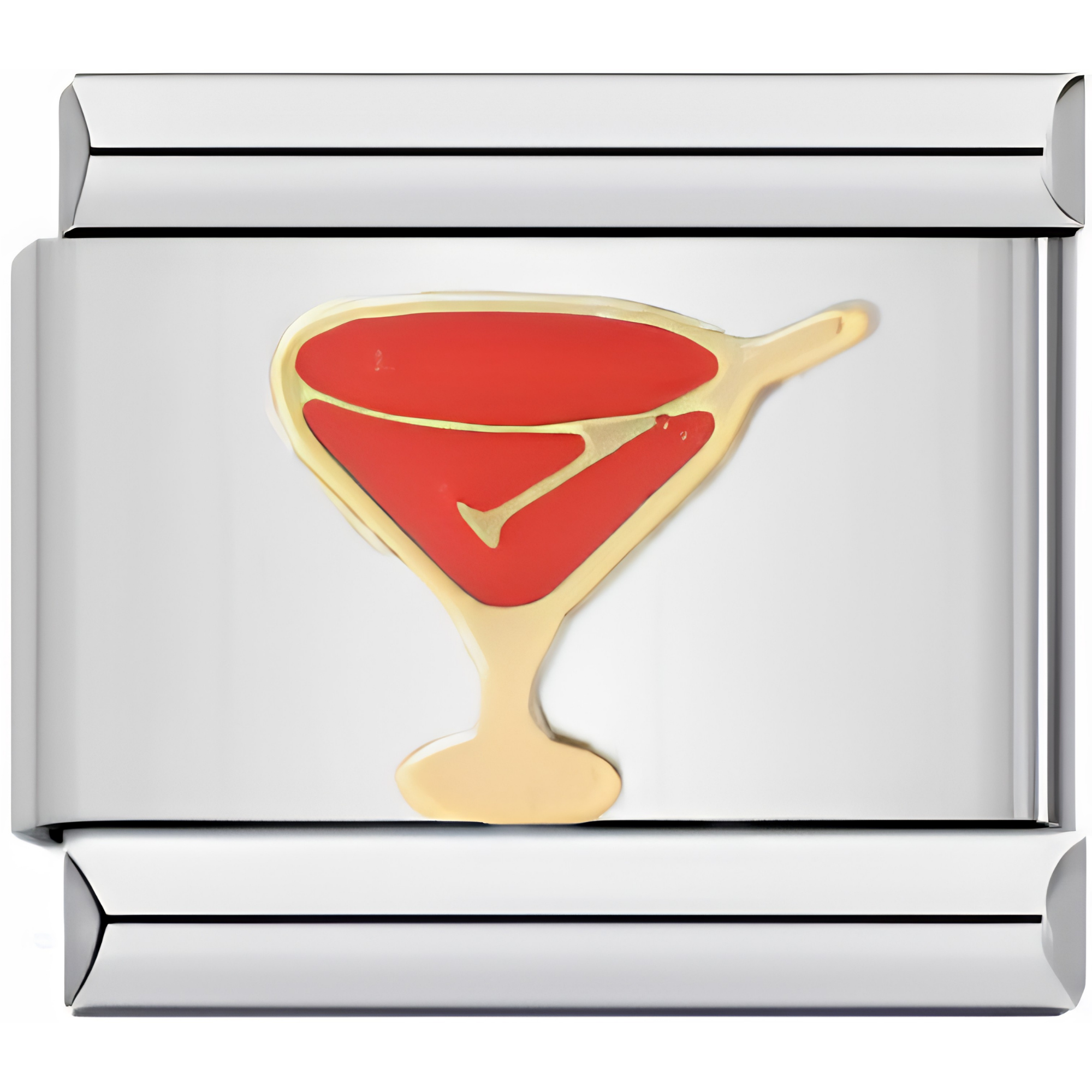 Red Cocktail Charm