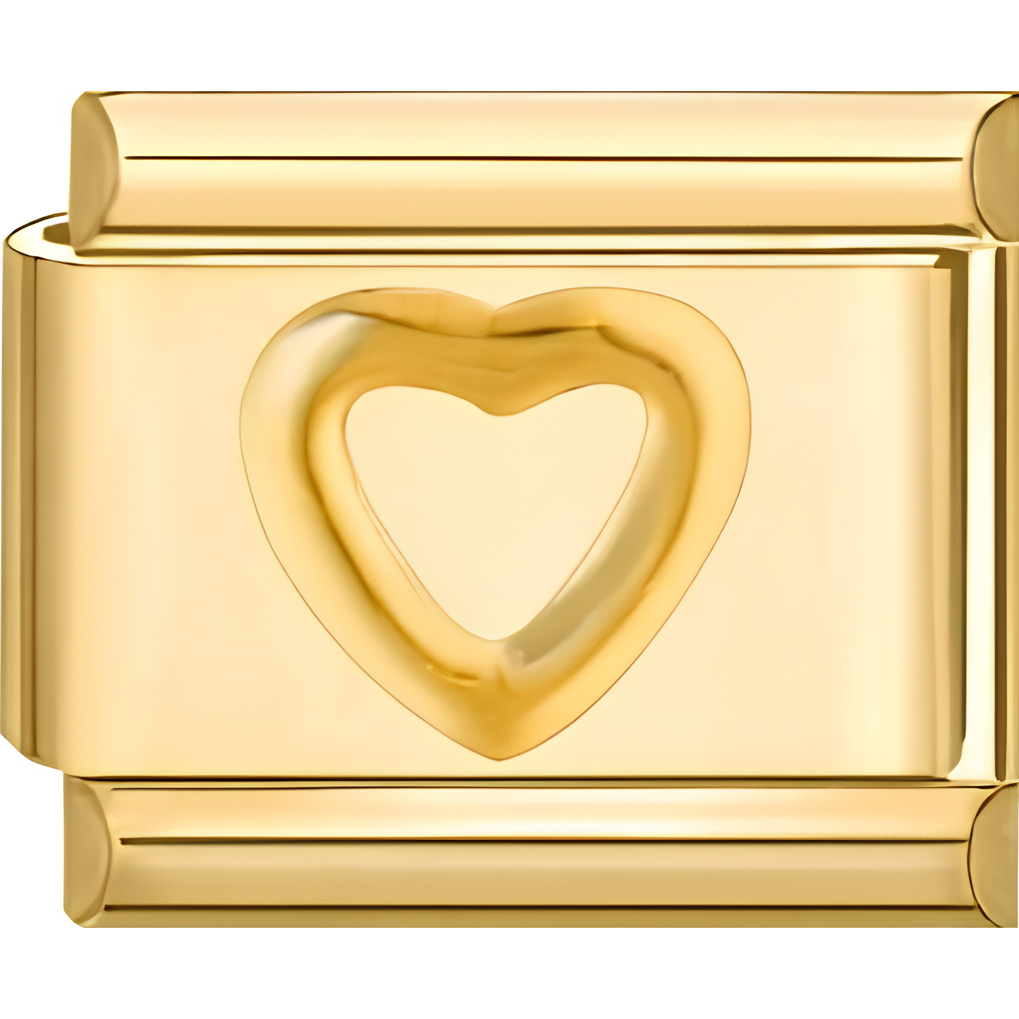Single Heart Outline Charm