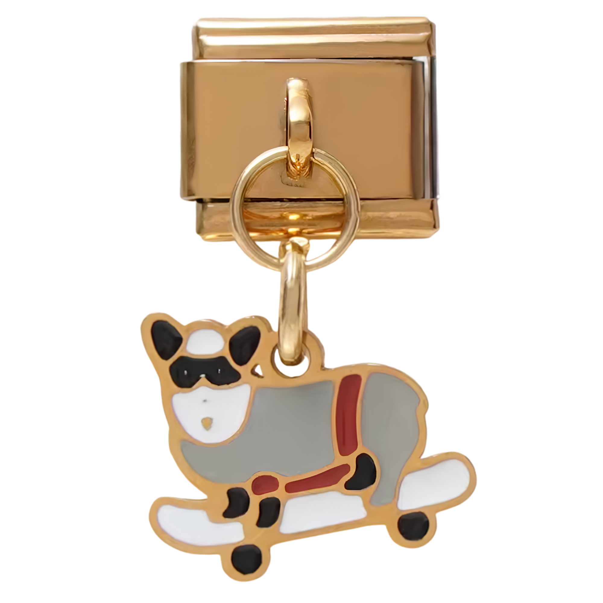 Skating Goat Dangle Charm