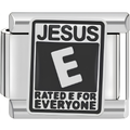 "Jesus: Rated E for Everyone" Charm