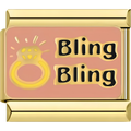 Pink "Bling Bling" Charm
