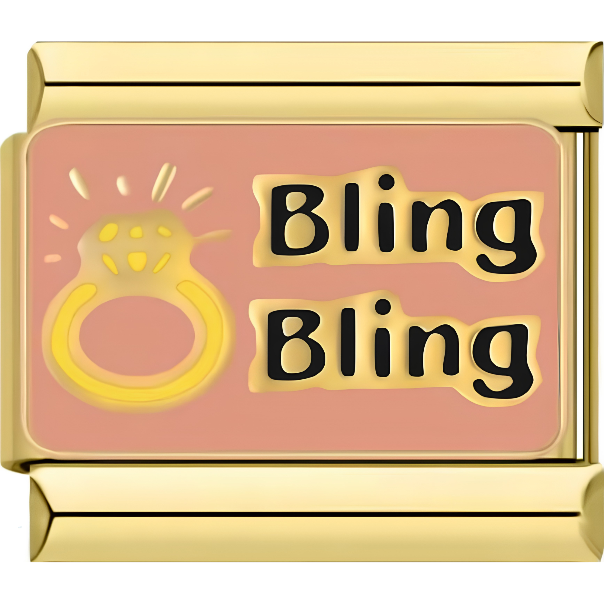 Pink "Bling Bling" Charm