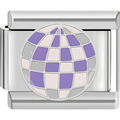Purple Disco Ball Charm