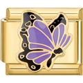 Purple Flutter Butterfly Charm