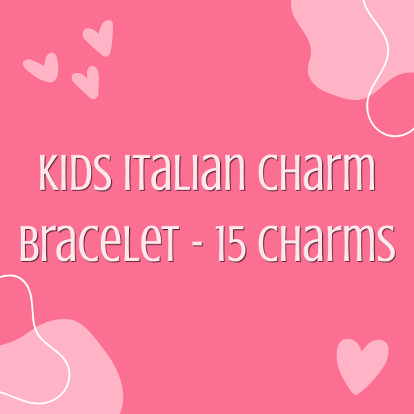 Kids Italian Charm Bracelet - 15 Charms