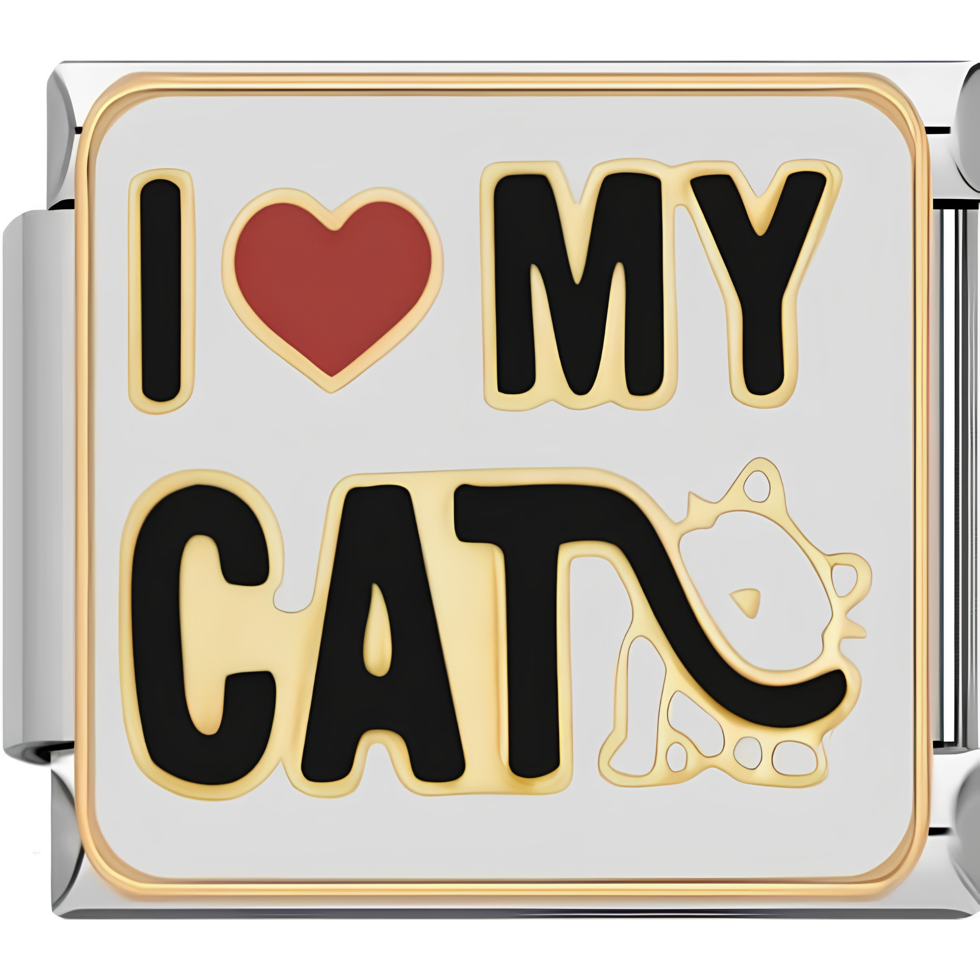 "I ❤️ My Cat" Charms