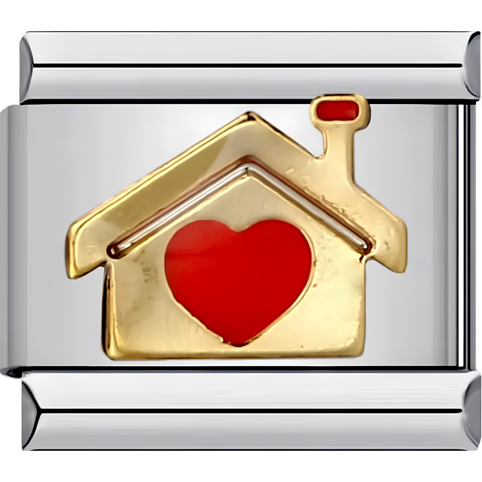 Mixed Metal Heart of the Home Charm